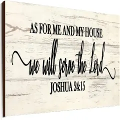 Bible Verse Scripture Wall Signs - Joshua