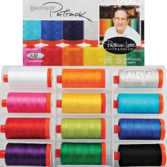 Aurifil Basically Patrick Thread Set by Patrick Lose | (12 50wt Cotton Large Spools.)
