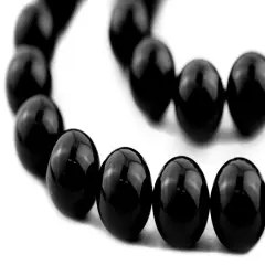 The Bead Chest Round Onyx Beads (10mm)