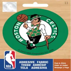 Licensed NBA Boston Celtics Logo On Solid Adhesive Fabric Badge