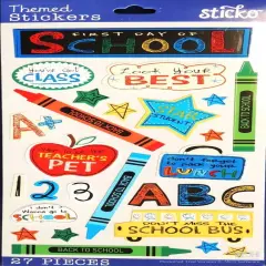 Sticko First Day of School Cardstock Stickers