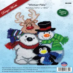 Design Works Plastic Canvas Wall Decor Kit-Winter Pals