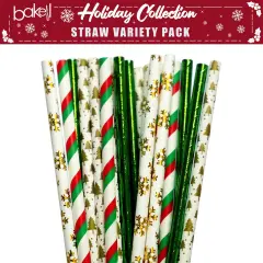 Christmas Collection Cake Pop Straws Combo Pack B (4PC Set)