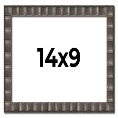 Photo Size Deco Black Picture Frame - UV Acrylic, Foam Board Backing, Hanging Hardware