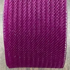 1 Yard Horsehair Braid Trim 100% Nylon Stiff Crinoline Webbing for Dresses, Hats & Costumes 2" Wide Magenta