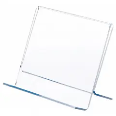 Plymor Clear Acrylic Single CD Case Display Easel, 6" W x 3" D x 4.5" H