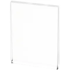 Plymor Clear Acrylic Folder-Style Sign Display Holder / Postcard Protector, 4" W x 6" H