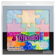 Dyan Reaveley's Dylusions Square Puzzle Template-Stencil