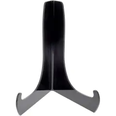 Plymor Black Acrylic 60-Degree Angle Easel With Shallow Support Ledges, 9" H x 7" W x 5.75" D