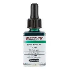 Schmincke Aero Color Professional Airbrush Color - 28 ml, Phthalo Green