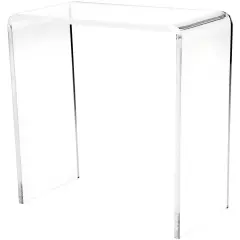 Plymor Clear Acrylic Vertical Rectangular Display Riser, 6" H x 6" W x 3" D (3/16" thick)