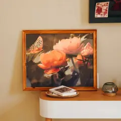 Peach Butterfly in the Summer