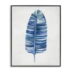 Stupell Industries Single Fan Plant Sprig Framed Giclee Wall Art Design by Hannah Dawson