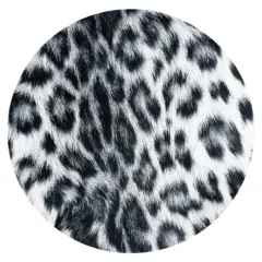 Snow Leopard Car Coasters, Ceramic Stone Drinks Coaster Set for Women Man 2.56" (2 Pack)