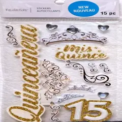 Recollections Quinceanera Dimensional Stickers