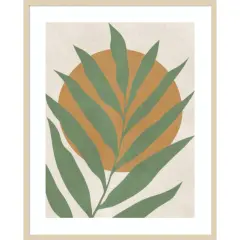 Floral and tropical 3 by Vitor Costa Wood Framed Wall Art Print