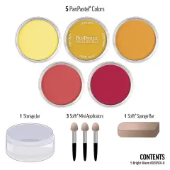 PanPastel Artists' Painting Pastels Set - Bright Warm, Set of 5