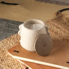 Ecomix Wax Fill Fragrance Jar Candle With Wooden Lid