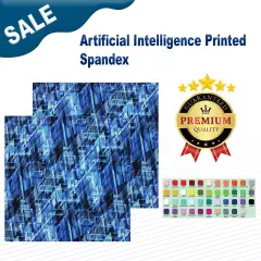 Artificial Intelligence Printed Spandex Fabric