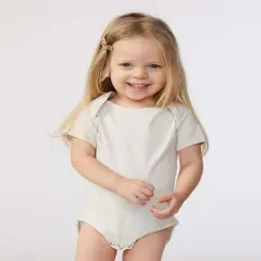 Rabbit Skins&reg; Ultra Soft Baby Fine Jersey Bodysuit - 4424 Natural Hea