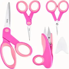 Premium Sewing Scissors Bundle: Heavy Duty Fabric, Detail Embroidery & Small Selvedge Scissors