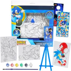 Painting Set - Bundle of Art Supplies with 3 Canvases