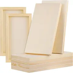6 x 12 Inch Wooden Panels Canvas Unfinished Craft Wood