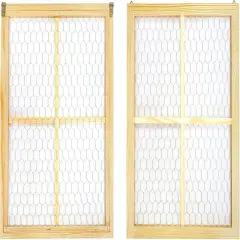 2-Pack Unfinished Wood Picture Frame for Homemade Crafts(Outer 12 x 16 in, Interior 10.3 x 14 in)