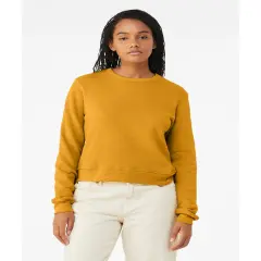 Bella + Canvas&reg; Ladies Classic Pullover Crewneck HEATHER MUSTARD