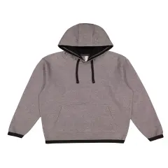 LAt&reg; Adult Statement Fleece Pullover Hoodie GRANITE HTH/ BLK
