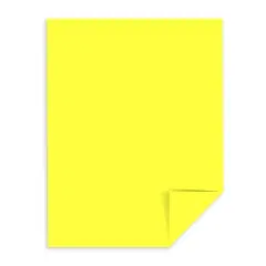 Astrobrights 8 1/2" x 11" 65# Cover Sheets Ream of 250 Lift-off lemon