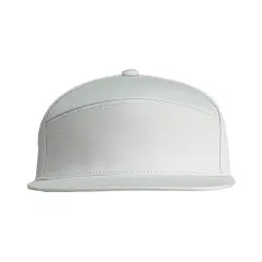 Big Accessories&reg; Hybrid Flat Bill Cap WHITE