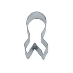 3.5&rdquo; Awareness Ribbon Metal Cookie Cutter