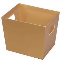 Pack/3: Gold Metallic Baskety Tray - 12 x 9-1/2 x 4-1/2"