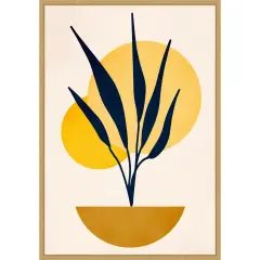 Copenhagen 1978 Study No 5 by Eins Kubistika Framed Canvas Wall Art