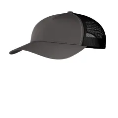 Sport-Tek &reg; PosiCharge Competitor Mesh Back Cap Iron Grey/Blk