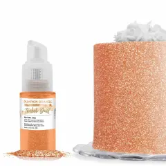Bakell - Pumpkin Orange Tinker Dust Edible Glitter (25g, 1x Spray Pump) for Food, Desserts, and Beverages!
