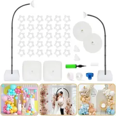 Balloon Arch Kit With Free Bending Shape Frame and Base Floor Stand for Wedding, Baby Shower, Graduation Decoration - Half Arch Balloon Garland