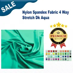 Nylon Spandex Fabric 4 Way Stretch Dk Aqua