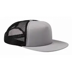 Big Accessories&reg; Foam Front Trucker Cap STEEL/ BLACK