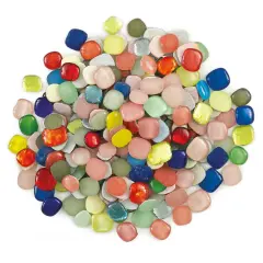 Mosaic Mercantile Glass Pebble Tiles - Royals Mix, 3 lb