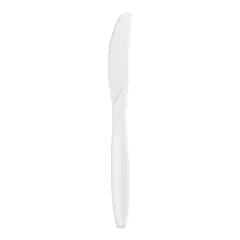 White Plastic Disposable Knives (1000 Knives)