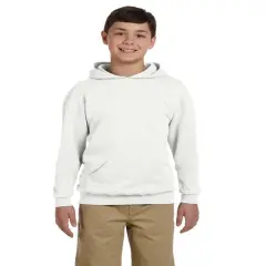 Jerzees&reg; Youth Fleece Pullover Hooded Sweatshirt WHITE