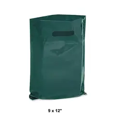 Die Cut Handle Gift Bags 15 x 18" Quality for Green