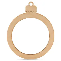 Christmas Round Picture Frame Ornament, 3" to 8" | Woodpeckers