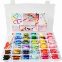 Embroidery Floss - 276 Pcs Cross Stitch Thread and Accessories - Perfect for Bracelet Making & DIY Embroidery Projects | Bonus Accessories Included