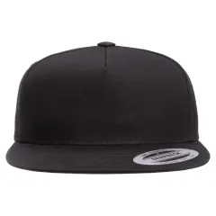 YP Classics&reg; Adult Cotton Twill Snapback Cap BLACK
