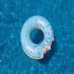 Swimline Inflatable Donut Swimming Pool Ring - 42" - Blue