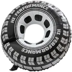 30 Inch Black Car Wheel Tire Party Balloons, Classic Large Racing Car Hot Wheels Mylar Foil Balloon For Men and Boys Racetrack Car