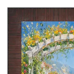 Wood Grain Mahogany Ven Slope Picture Frame 18x24 frame